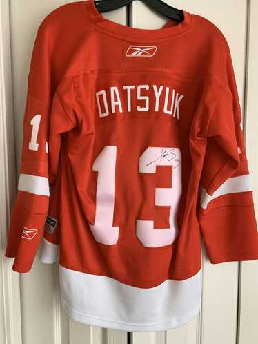 Reebok Detroit Red Wings Signed Pavel Datsyuk Jers