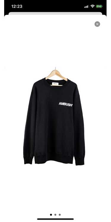 Ambush Design AMBUSH BLACK '19 LOGO CREWNECK SWEAT