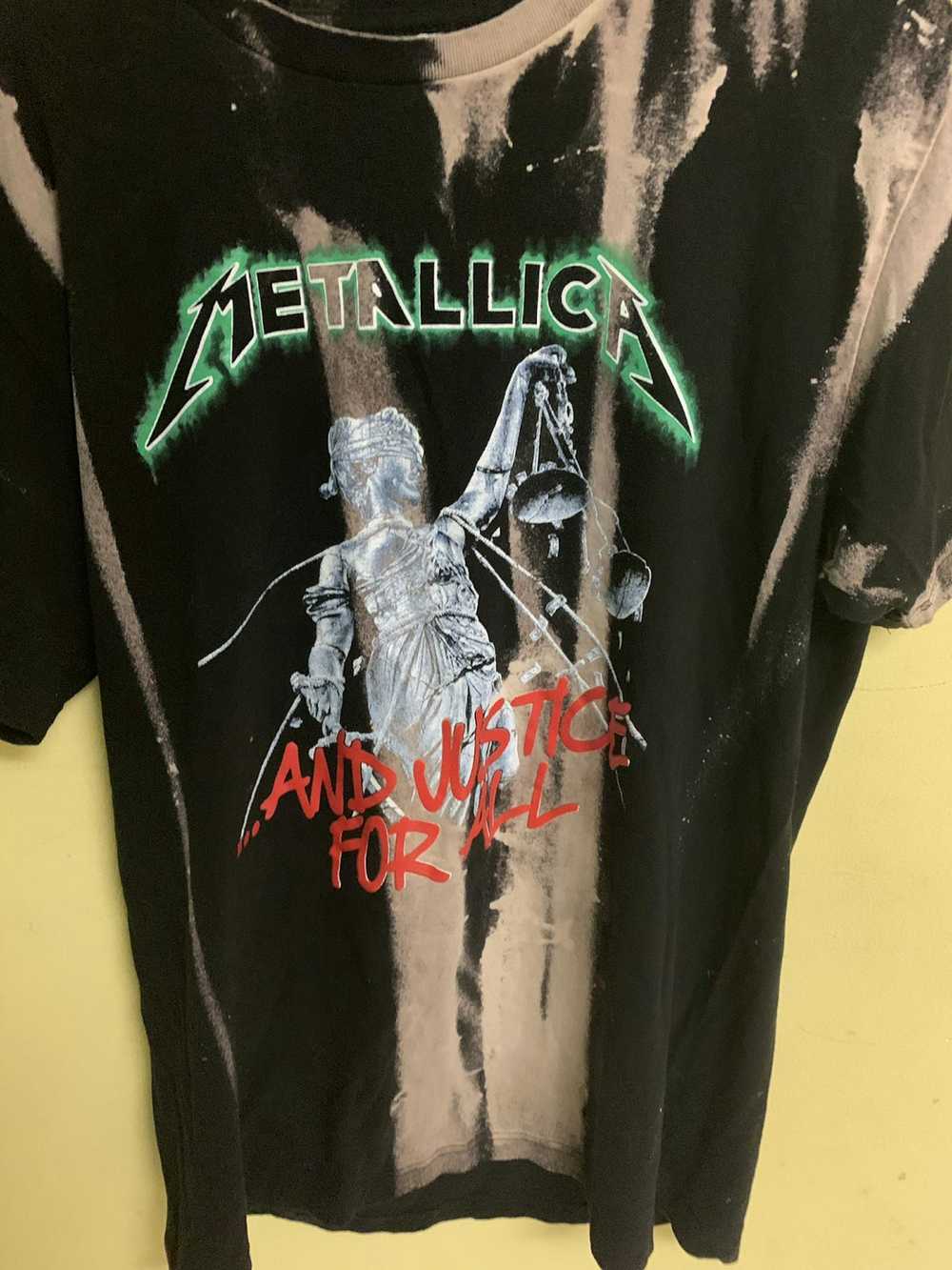 Metallica Metallica band shirt custom acid wash - Gem