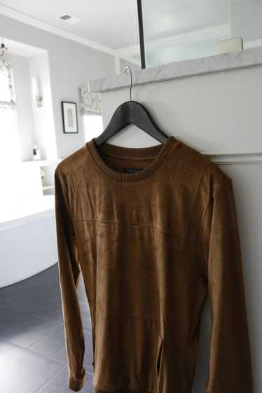 Zara Suede Long Sleeve Shirt