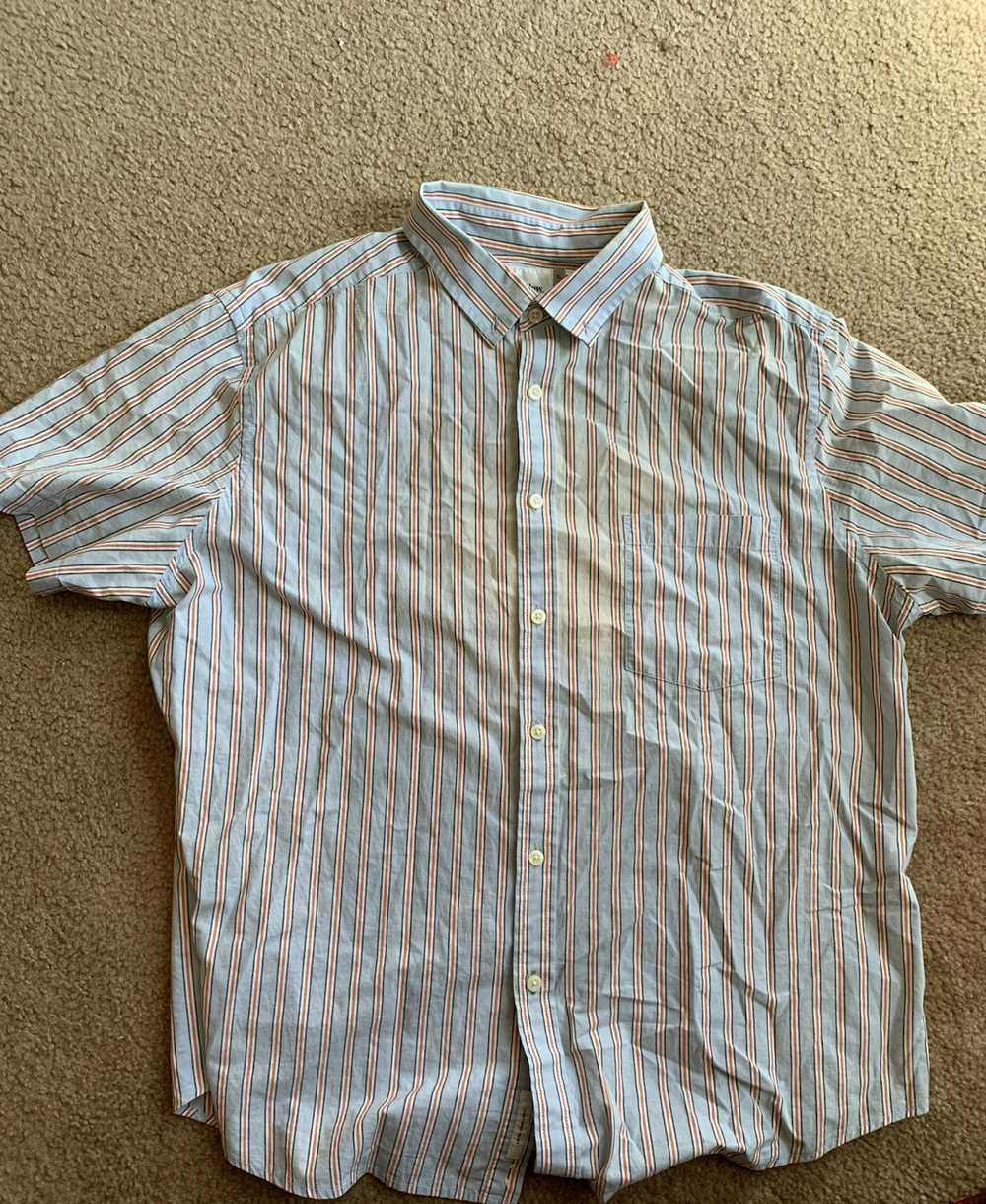 Vintage Good fellow Striped Summery Short Sleeve … - image 1