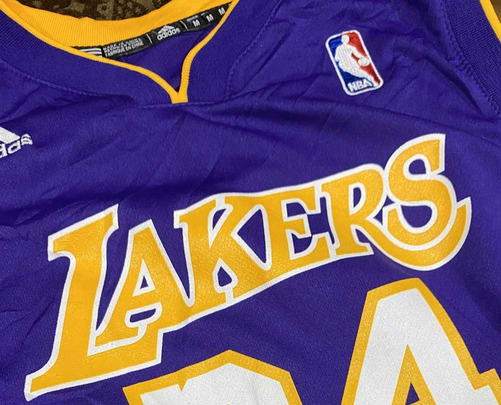 Adidas Adidas Kobe Bryant LA Lakers Purple Jersey… - image 1
