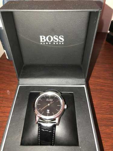 Hugo Boss Hugo Boss Black leather strap watch