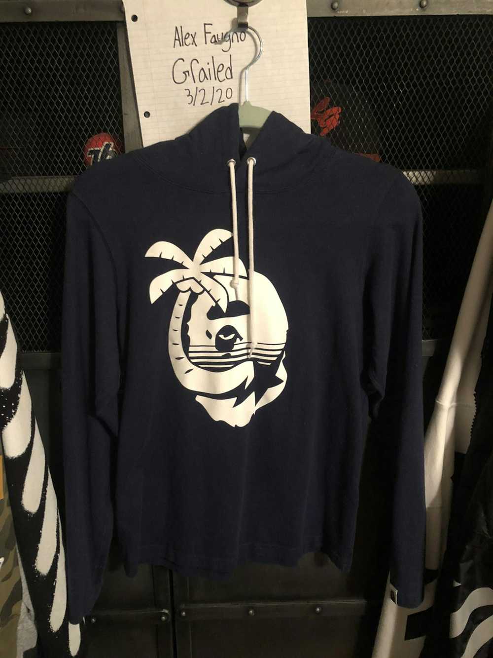 Bape Bape navy hooded long sleeve - image 1