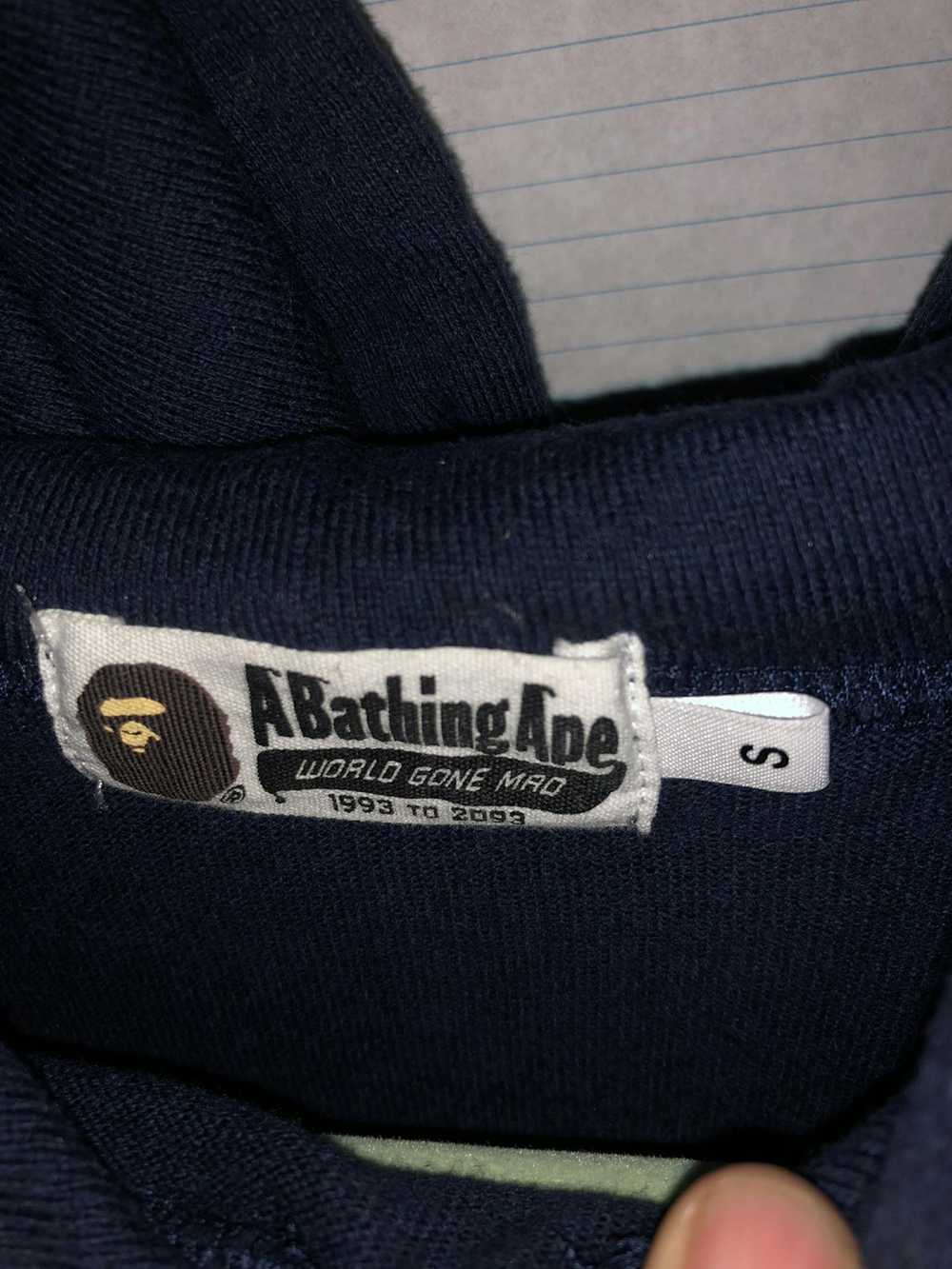 Bape Bape navy hooded long sleeve - image 3