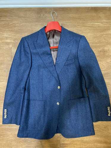 Suitsupply Blue peak lapel blazer