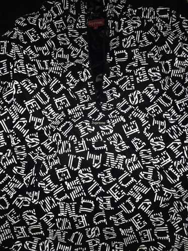 Supreme Reflective Pullover Windbreak Black SS15 - image 1