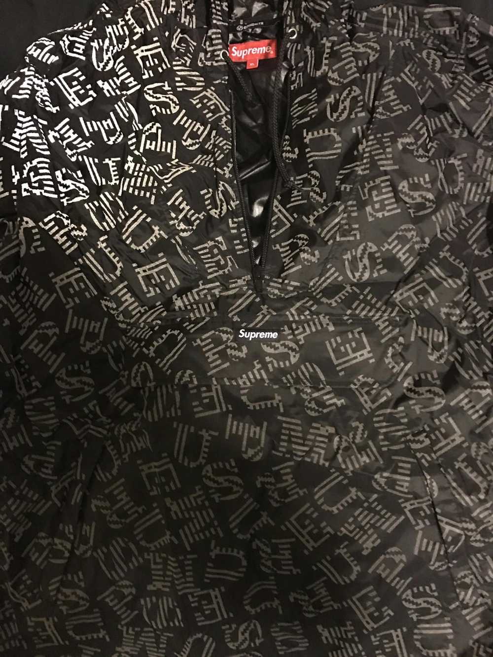 Supreme Reflective Pullover Windbreak Black SS15 - image 5