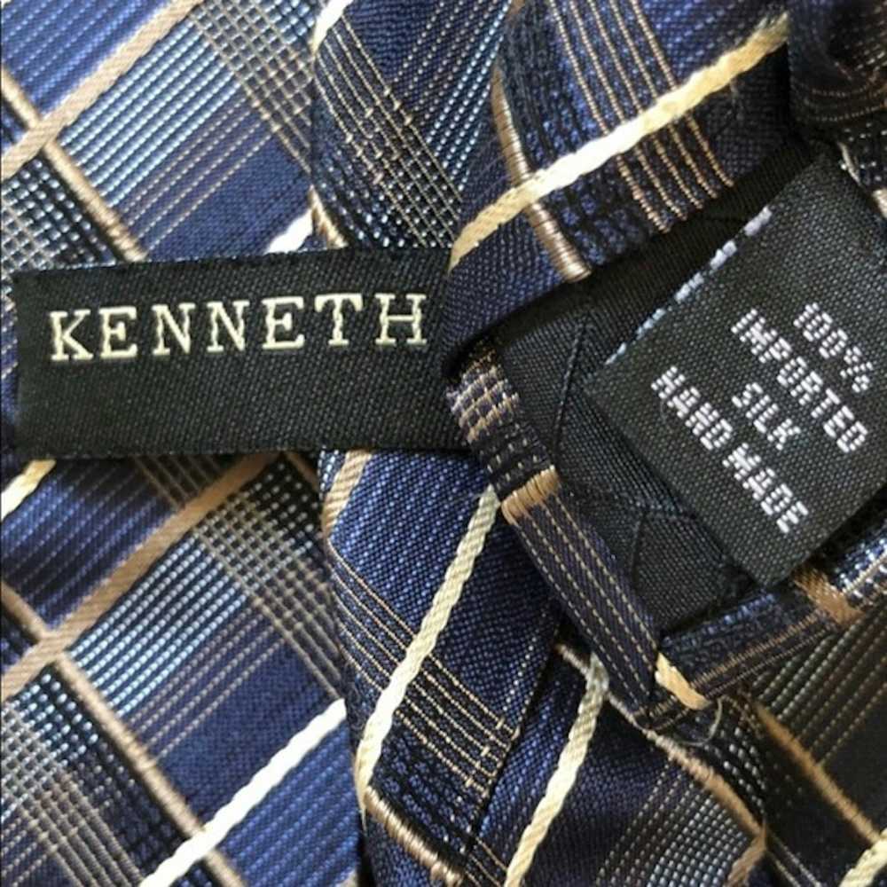 Kenneth Cole Kenneth Cole Silk Mens Tie - image 4