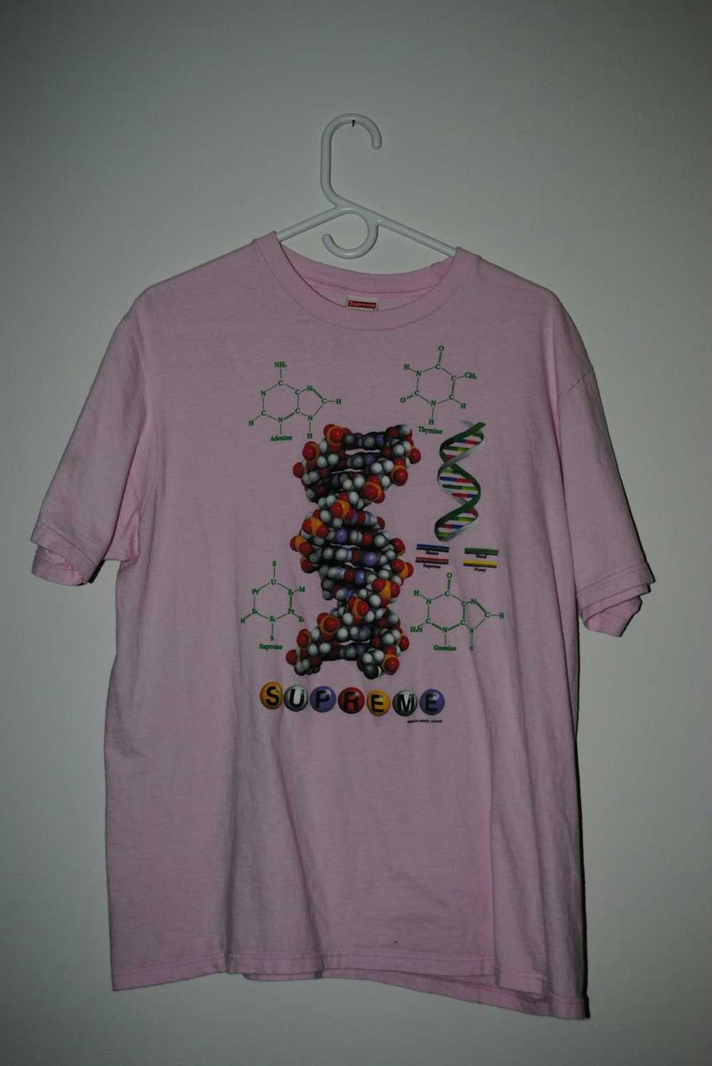 Supreme Supreme Pink FW17 DNA Tee - image 1