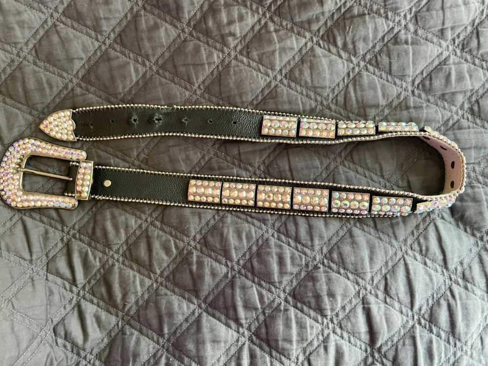 B.B. Simon B.B. simons belt blue Swarovski Crysta… - image 1