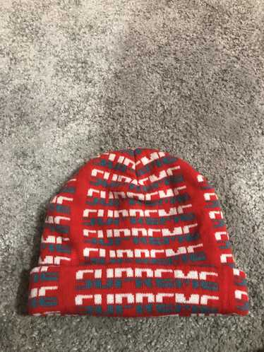 Supreme #7 beanie red - Gem