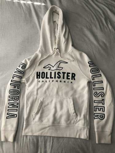 Hollister signature script logo hoodie in grey
