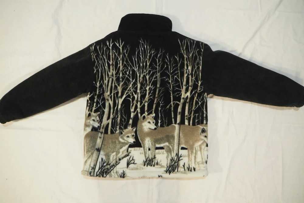 Other × Vintage Wolf Zip Sherpa Fleece - image 4