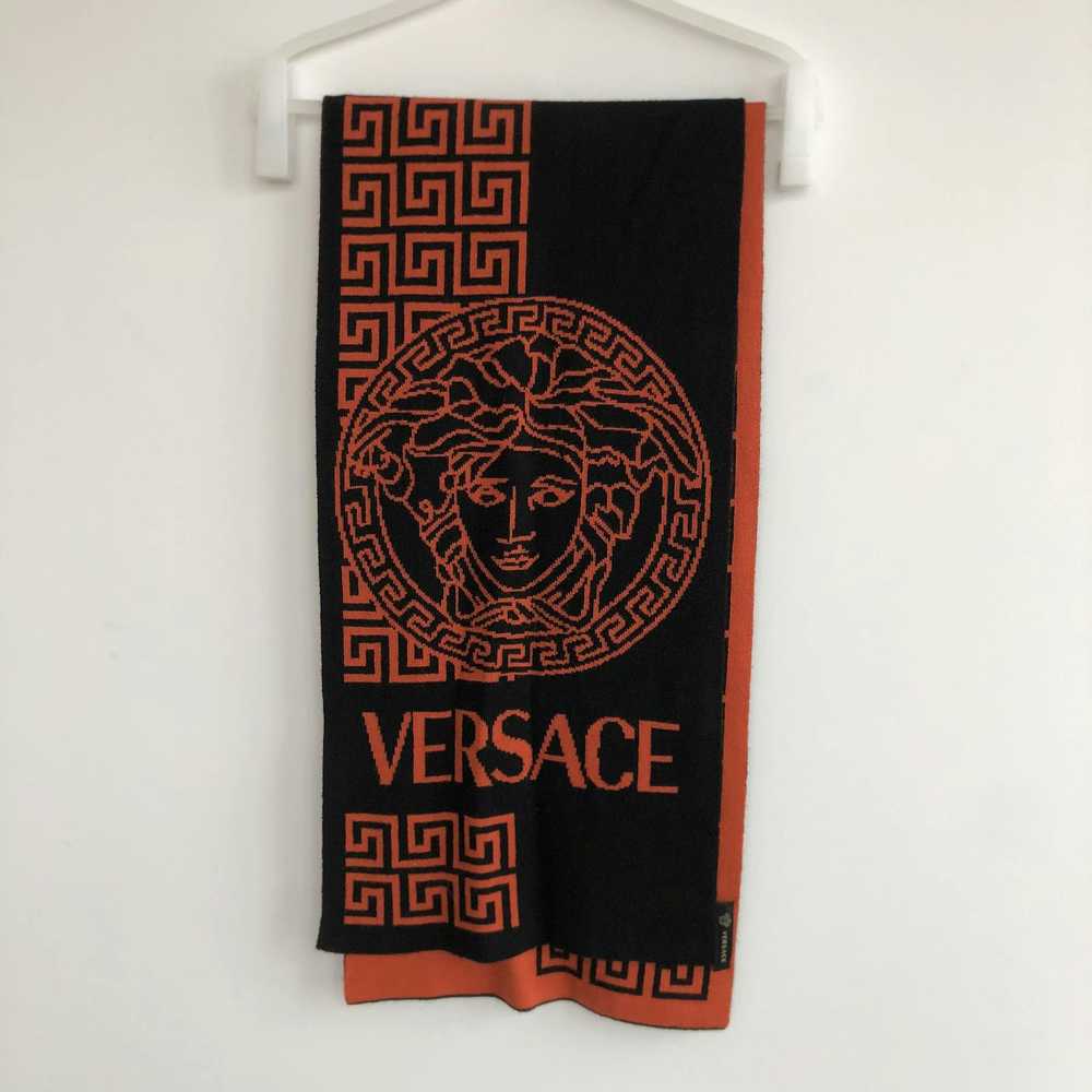 Versace Men’s Reversible Winter Scarf - image 1