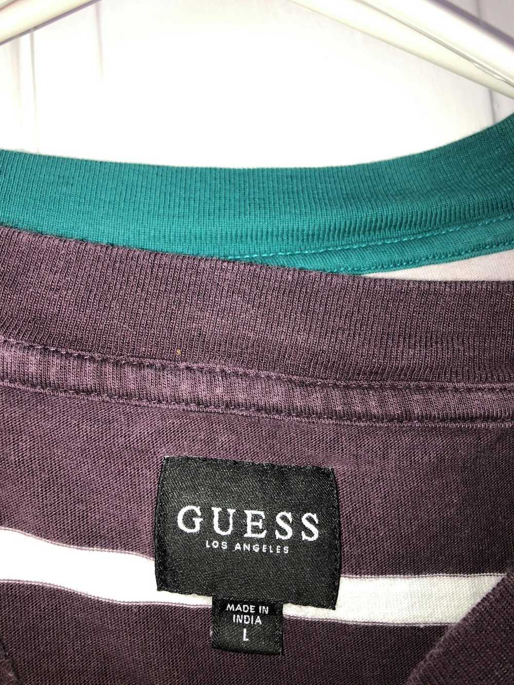 Guess Guess Los Angeles Purple and white stripped… - image 2