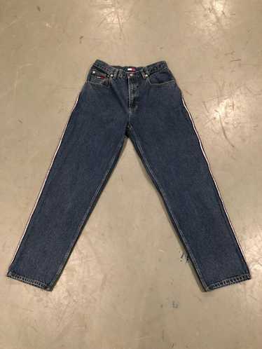 Tommy Hilfiger Vintage 90s Rare outlet Jeans Side Tommy Hilfiger Stripes Size 33 × 32