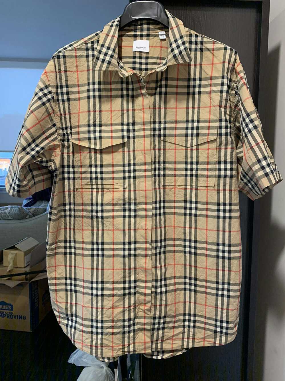 Burberry Oversized Button Up - image 1