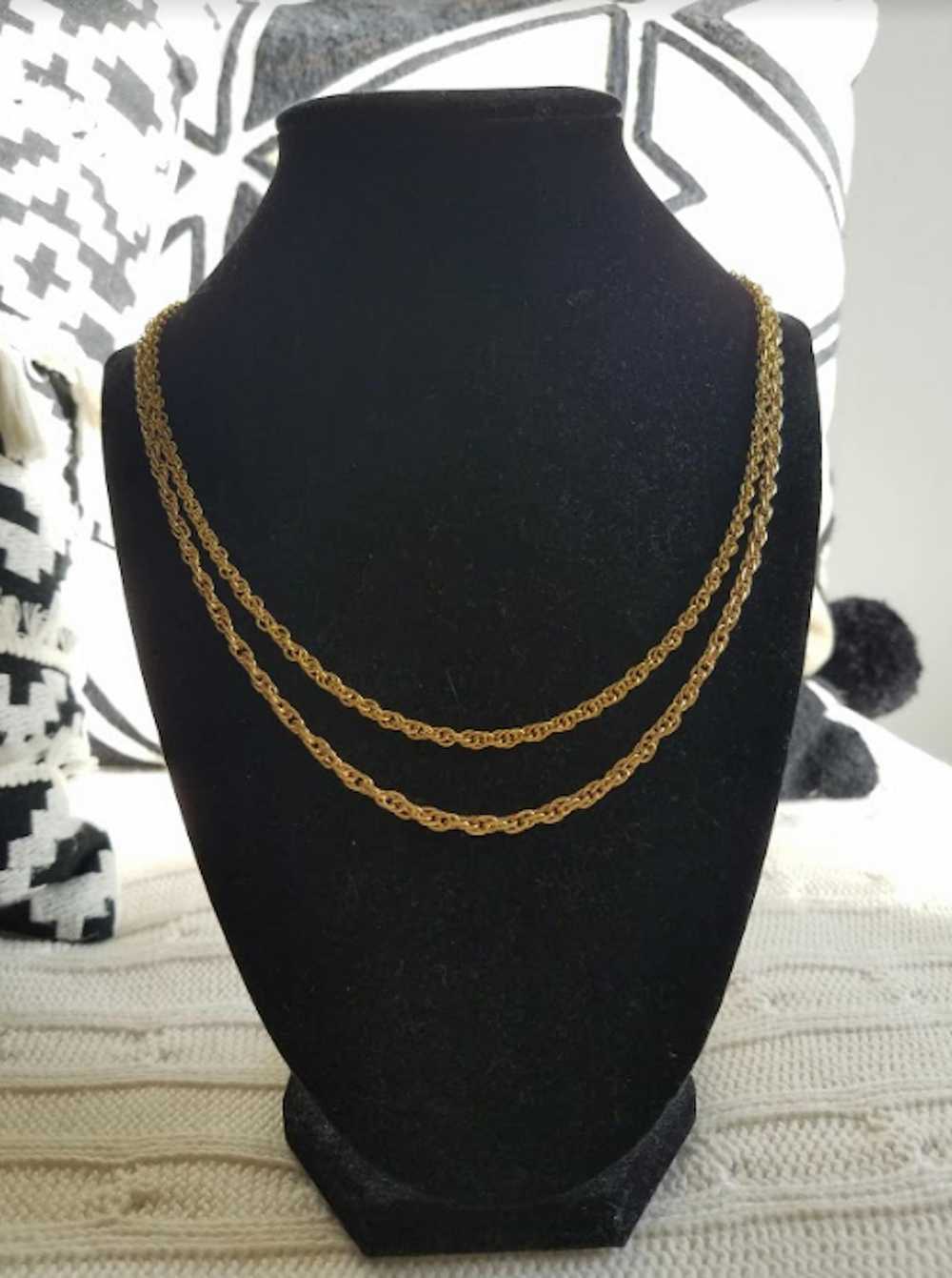 Gold × Gold Chain × Jewelry Double Gold Chain - image 2