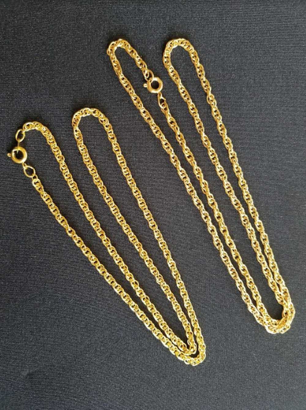 Gold × Gold Chain × Jewelry Double Gold Chain - image 4