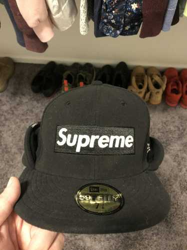 Supreme Supreme polartec ear flap new era black