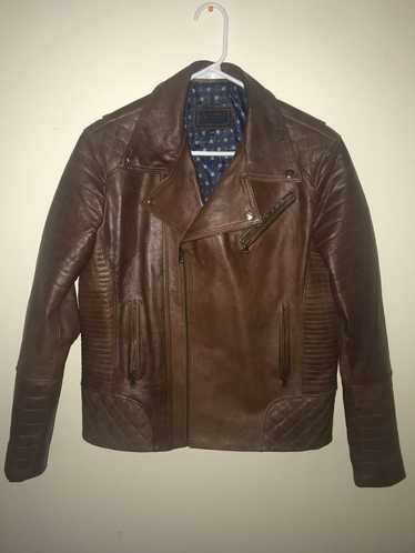 Handmade Slim brown Leather jacket