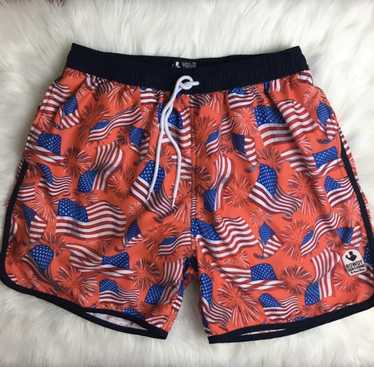 Other Rowdy gentlemen American flag swim trunks - image 1