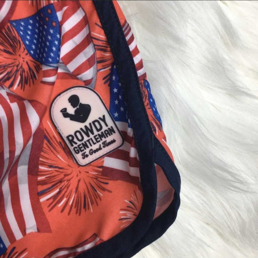 Other Rowdy gentlemen American flag swim trunks - image 2