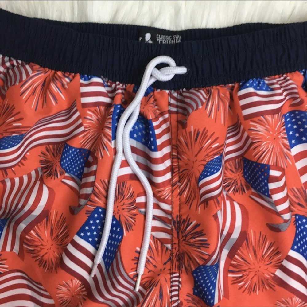 Other Rowdy gentlemen American flag swim trunks - image 3