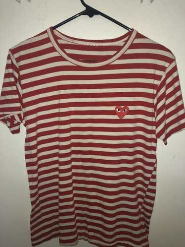 Comme des Garcons Striped Graphic Shirt