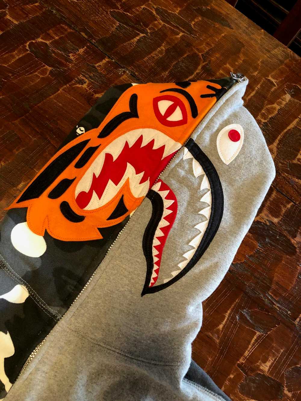 Bape Tiger Shark Hoodie - image 5