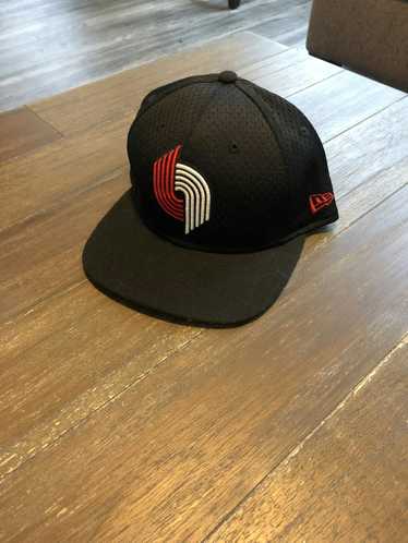 New Era Portland Trailblazers Black Mesh Snapback