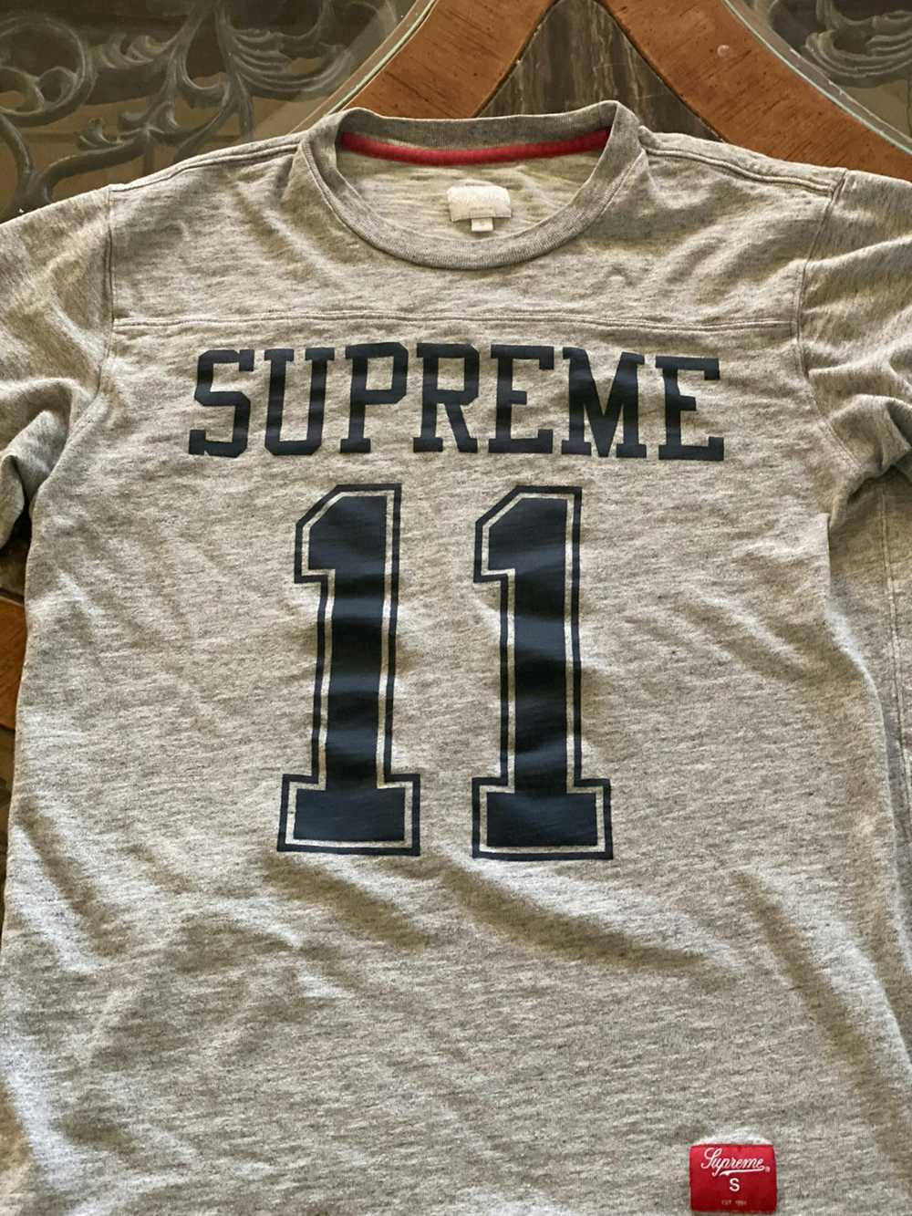 Supreme Vintage 90s Supreme 11 Sweatshirt Jersey - image 2
