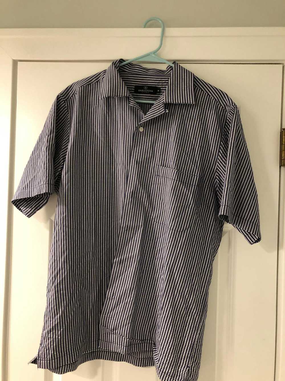 Bugatchi Bugatchi Uomo Purple Gingham Short Sleeve - image 1