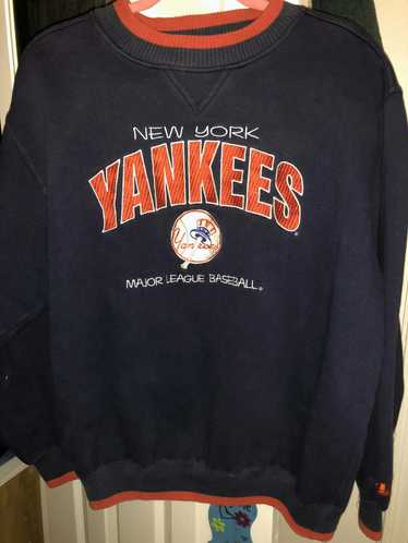 Rare!! Vintage top 80s NY New York Yankees Spellout Pullover Jumper Sweatshirt