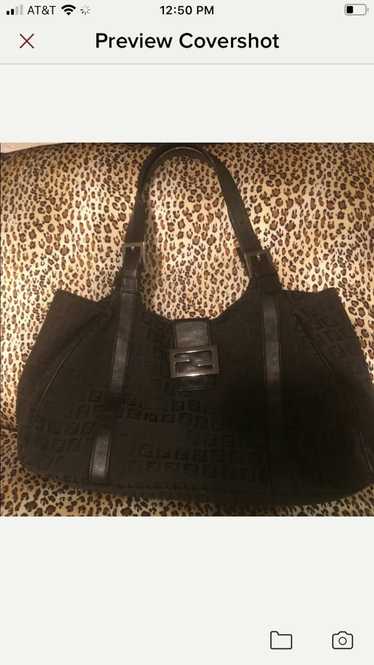 Fendi Fendi black Zucca print handbag