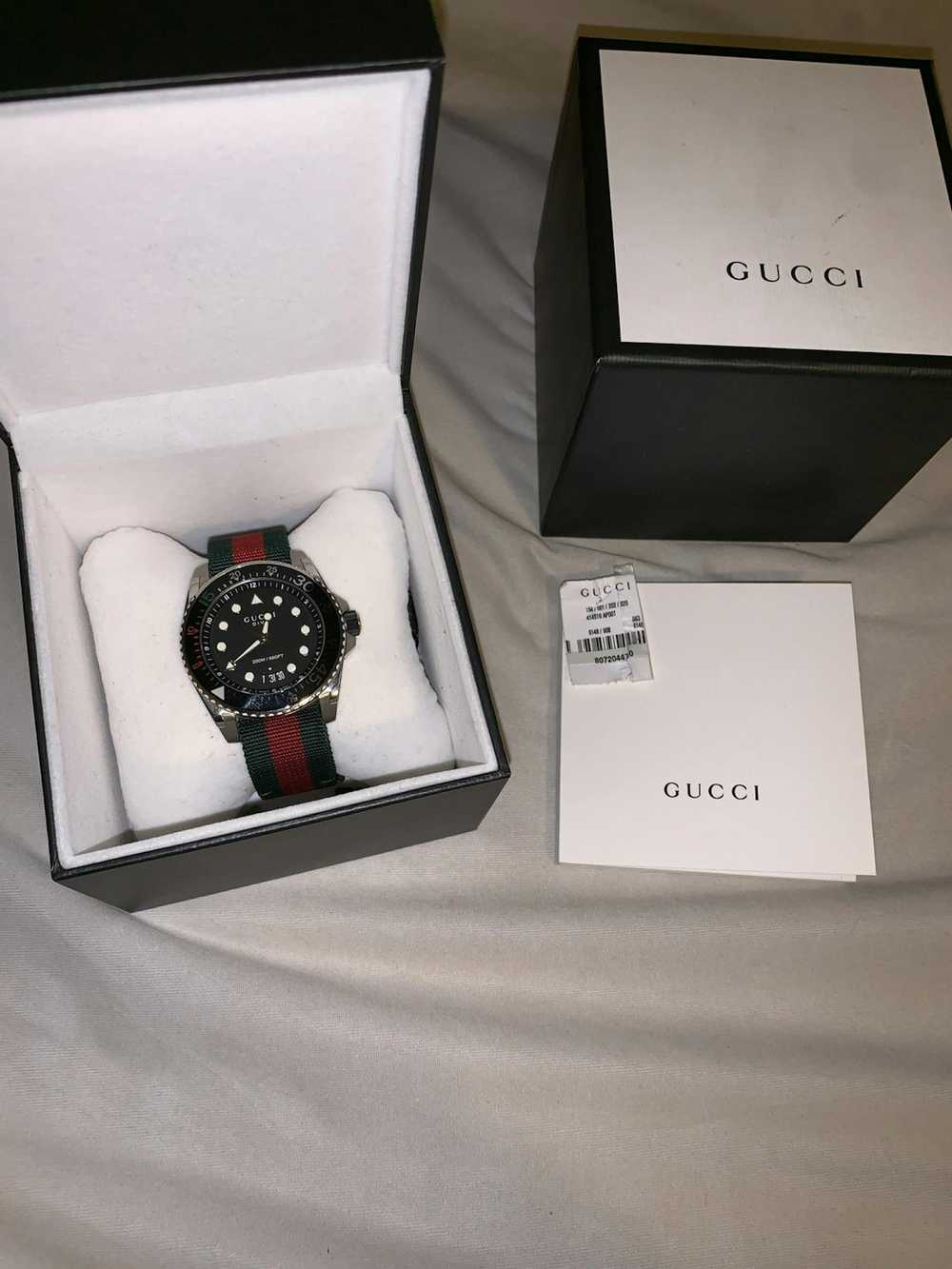 Gucci Gucci Dive Watch, 45mm, Green, Red - image 1