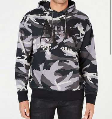 Armani on sale camo hoodie