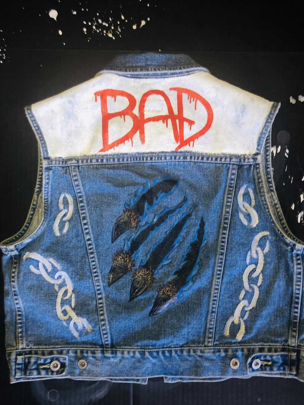 Other Michael Jackson Inspired “BAD” Denim Vest - image 2