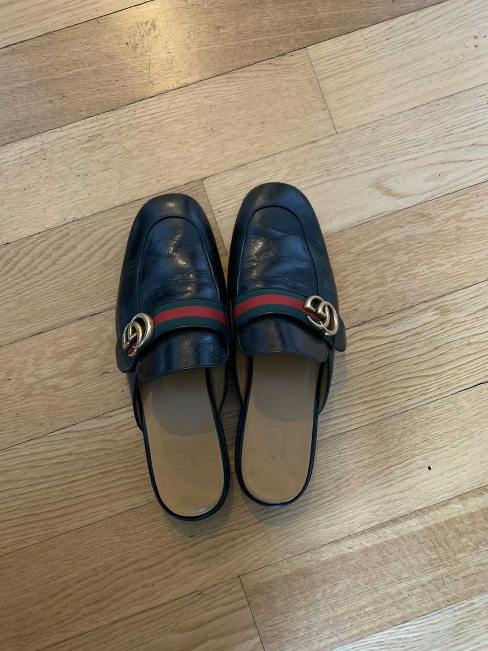 Gucci AUTHENTIC GUCCI LEATHER PRINCETOWN SLIPPER - image 1