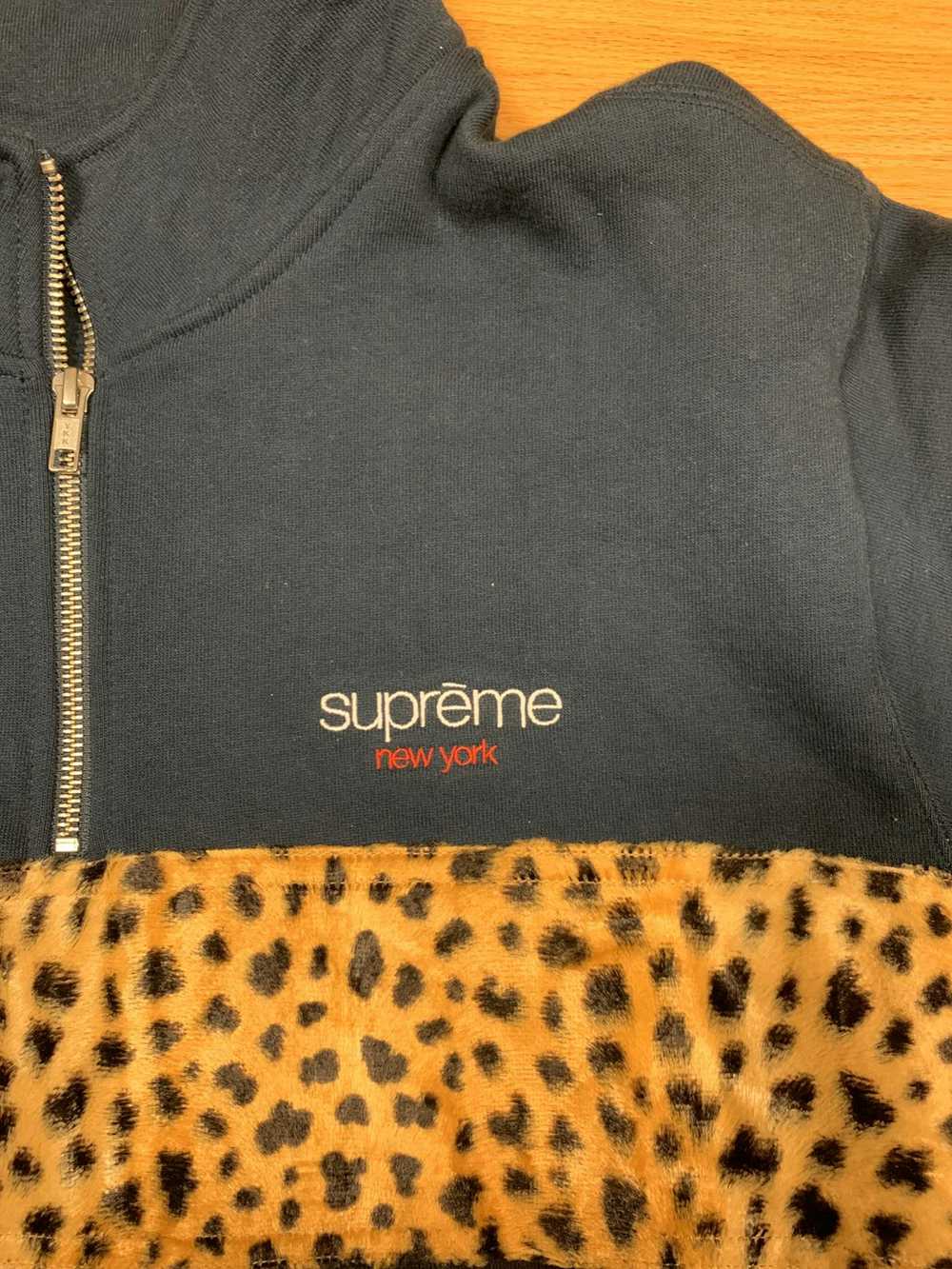 Supreme Supreme quarter zip leopard cheetah print… - image 3