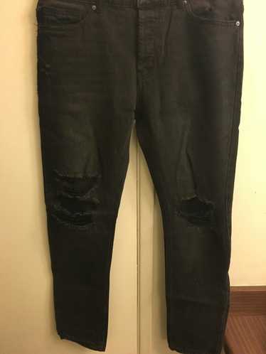 Forever 21 Black distressed skinny jeans