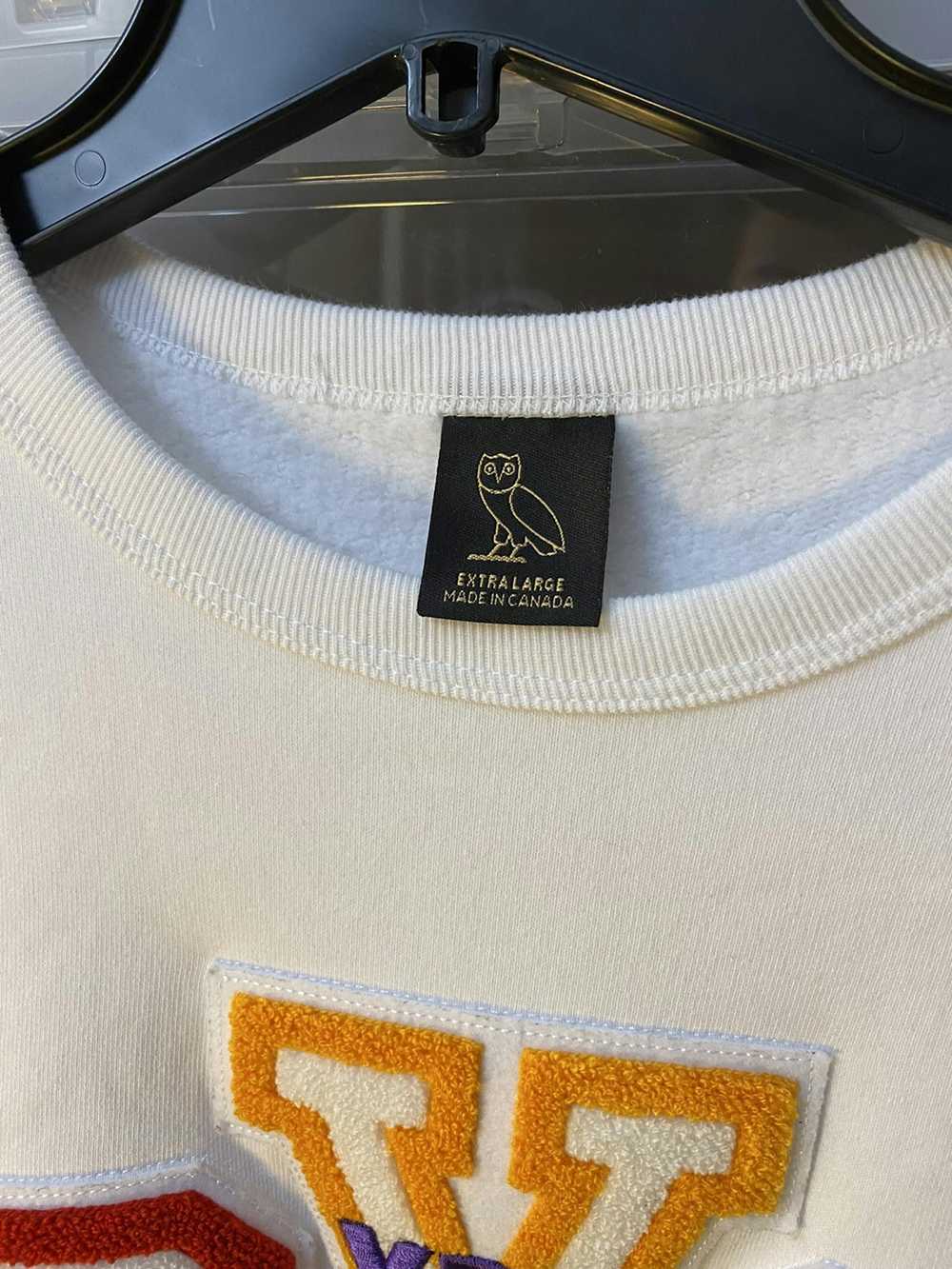 Drake × Octobers Very Own OVO Chenille Crew White - image 2