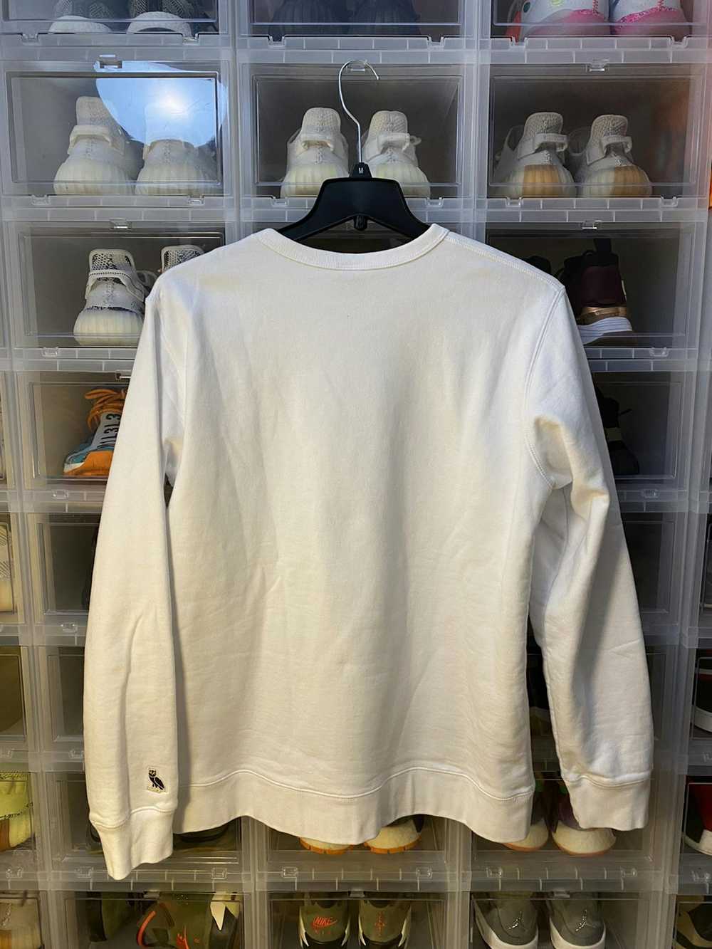 Drake × Octobers Very Own OVO Chenille Crew White - image 4