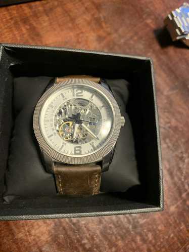 Express Express Brown Leather watch