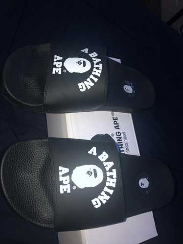 A Bathing Ape BAPE deals College Slides Sandals Size 11 Black