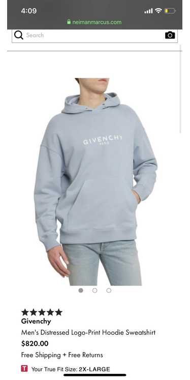 Givenchy Givenchy Men's Distressed Logo-Print Hood