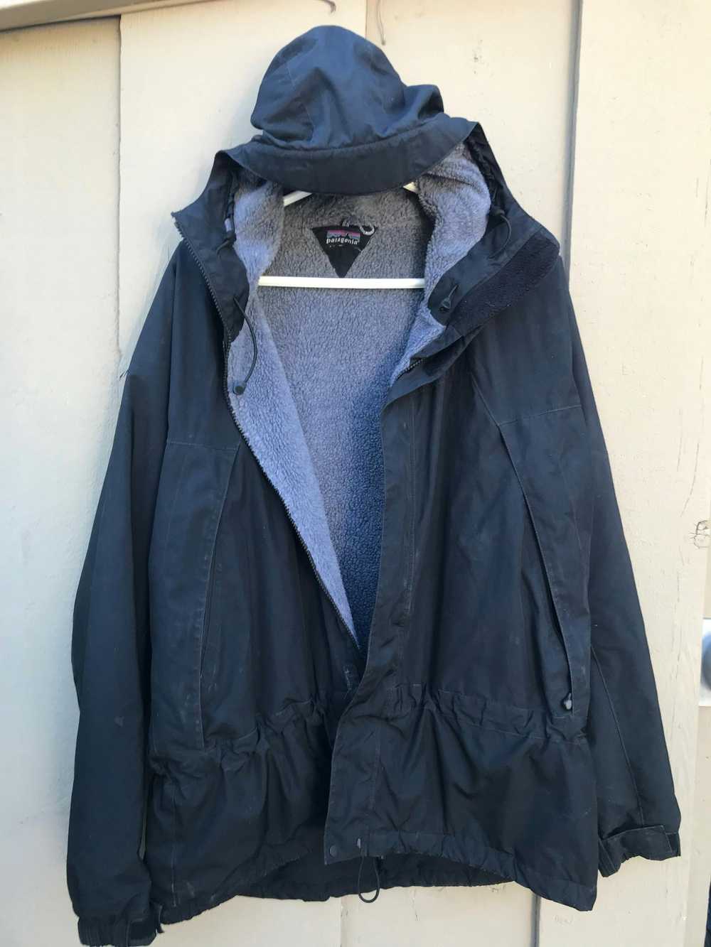 Patagonia fleece lined weather jacket - image 1