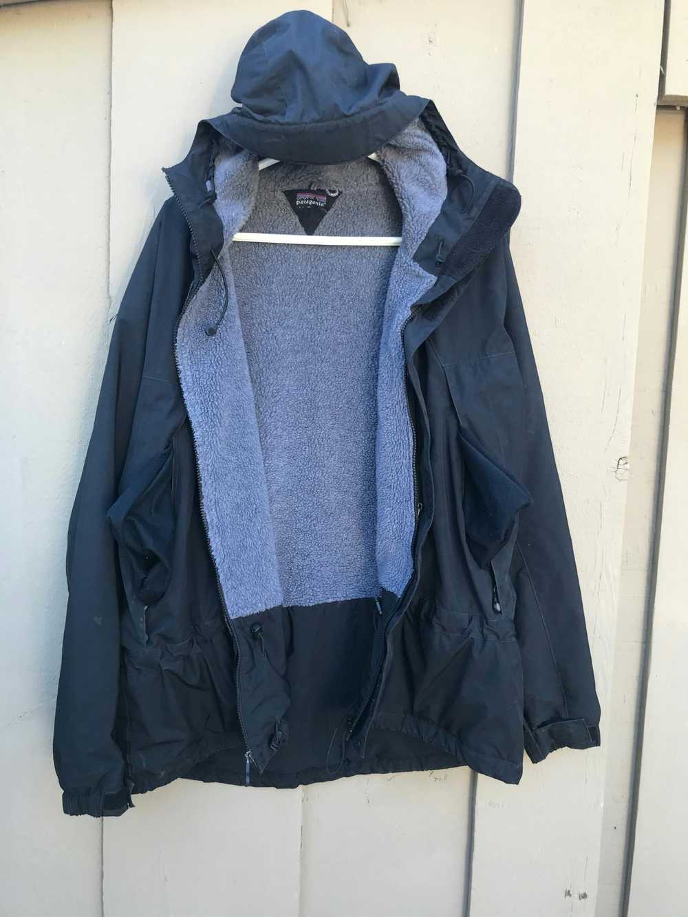 Patagonia fleece lined weather jacket - image 2