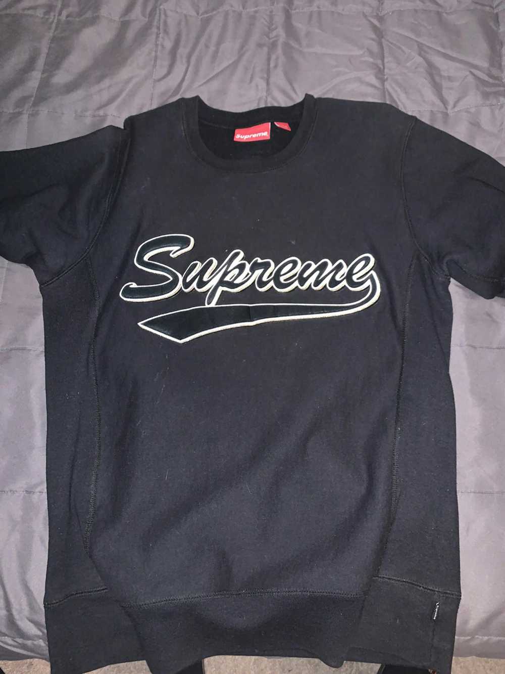 Supreme Supreme Brush Script Crewneck Sweatshirt … - image 1